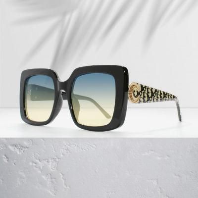 2022 Designer Plastic Sun Glasses for Wholesale Women Shades UV400 Oversized Big Square Sunlgasses