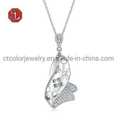 Fashion China Set Jewelry 925 Sterling Silver Pendant Necklace