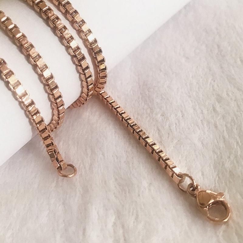Fashion Jewelry Gold Box Chain Necklace for Bracelet Anklet Handmade Craft Jewellery Decoration Design