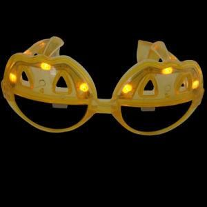 Easter Promotional Gifts Pumpkin Shape LED Flashing Fashion Sunglasses (QY-LS100P)