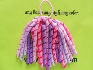 Pink-Purple Mixed Color Korker Pony Bows