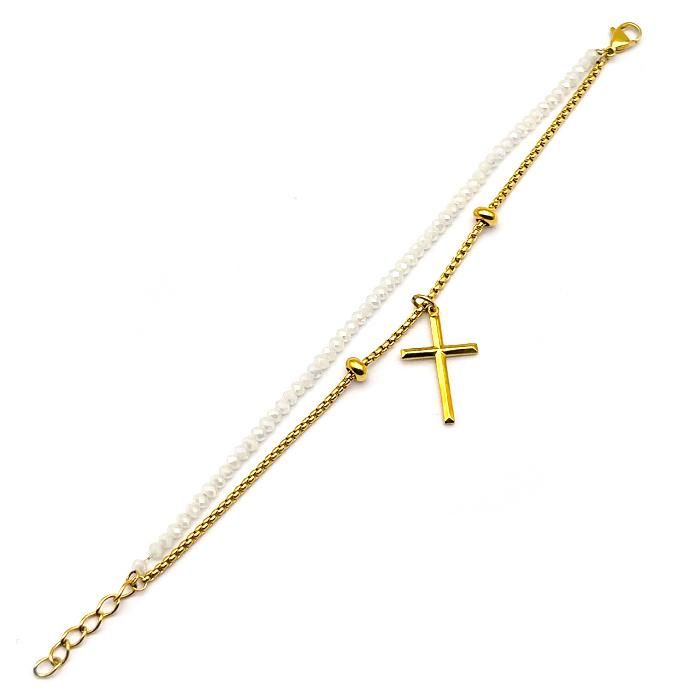 Wholesale Gold Plated Fashion Accessory Necklace Jewelry Set Cross Pendant Necklaces Jewellery for Lady