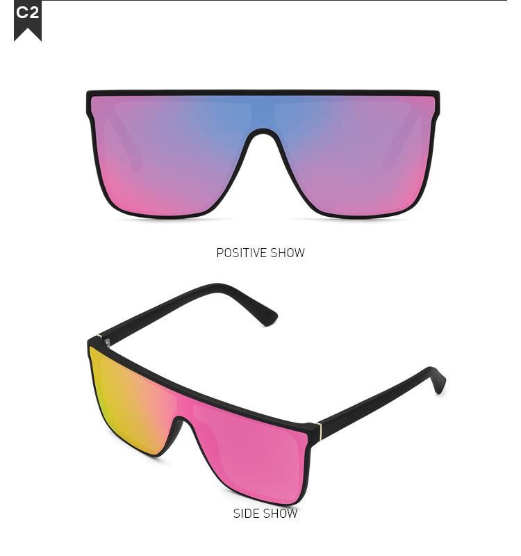 2022 Women Fashion Square PC/Tr Frame Polarized/PC Lens Oversized Sunglasses
