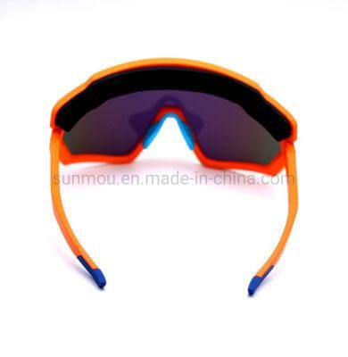 SA0833A01 Factory Direct One Piece Large Lens Protective Sports Sunglasses Eyewear Safety Cycling Mountain Bicycle Glasses for Men Women Unisex