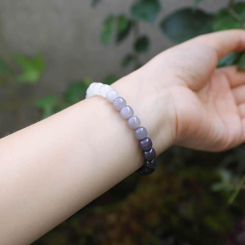 Fashion Jewelry Natural Hetian Jade Bracelets Smoky Purple Gradient Jade