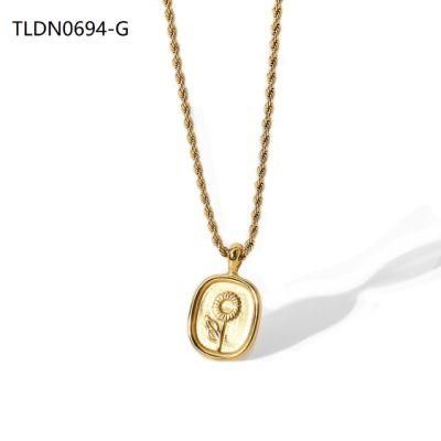 Stainless Steel Fashion Jewelry None Fade Jewelry, Fashion Jewelry Supplier, Two Circle Designer Necklace