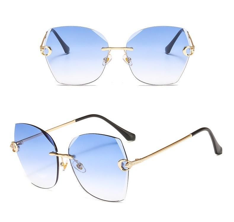 Newest 2020 Rimless Frame Fashion Sunglasses for Women