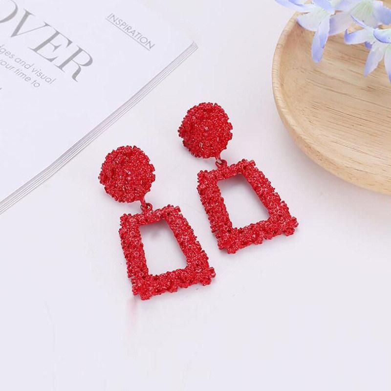 Women Girlfriend Gift Geometric Statement Vintage Fashion Jewelry Drop Earring