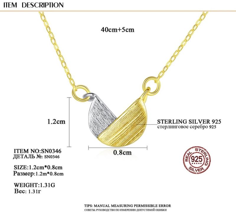 Fashion Jewelry 925 Sterling Silver Splicing Necklace