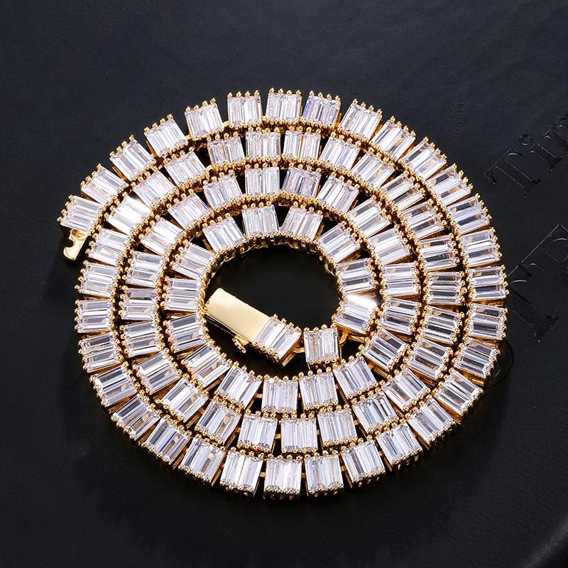 European and American Rectangle Copper Jewellery Necklace