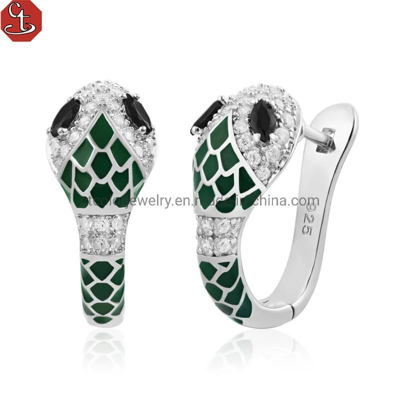 Fine 925 Sterling Silver Earring Gold plated new brand Earrings for gift