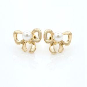 New Design Delicate Eardrop Classic Pearl Butterfly Earrings