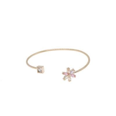 Hot Selling Fashion Flower Shape Gold Plated Women