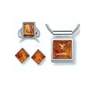 Women Cubic Zircon Smoked Topaz Earrings and Necklace Jewelry Set