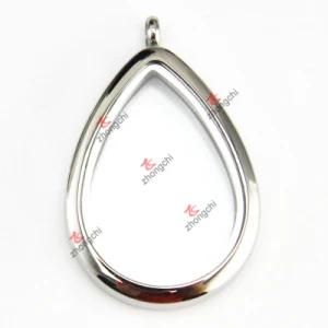 Stainless Steel Teardrop Locket Pendant for Wholesale