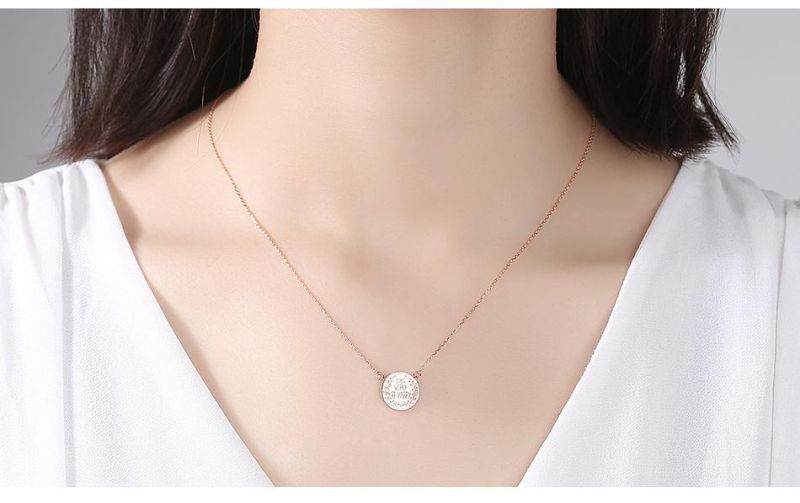 European and American Jewellry Fashion Rose Gold Necklace