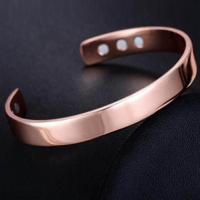 Pure Copper Magnetic Health Bracelet Bangle Rose Gold Bracelets