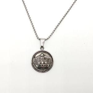 Fashion Jewelry Set Queen Stainless Steel Silver Necklace