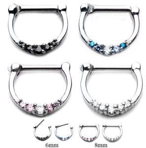 316L Surgical Steel Septum Clicker Nose Piercing Ring