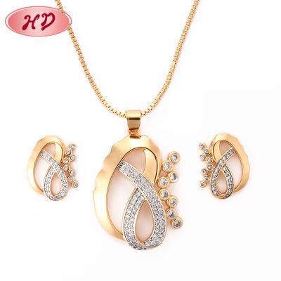 Necklace Set Alloy 18K Gold Plated Women Jewelry Chain Sets