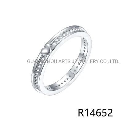 925 Sterling Silver Classic Sparkling AAA CZ Finger Ring