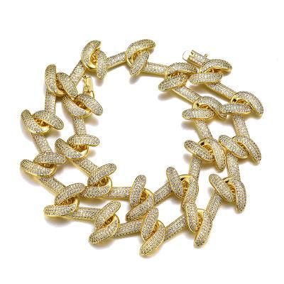 Gold Plated Hook Medium Chain Necklace Jewelry