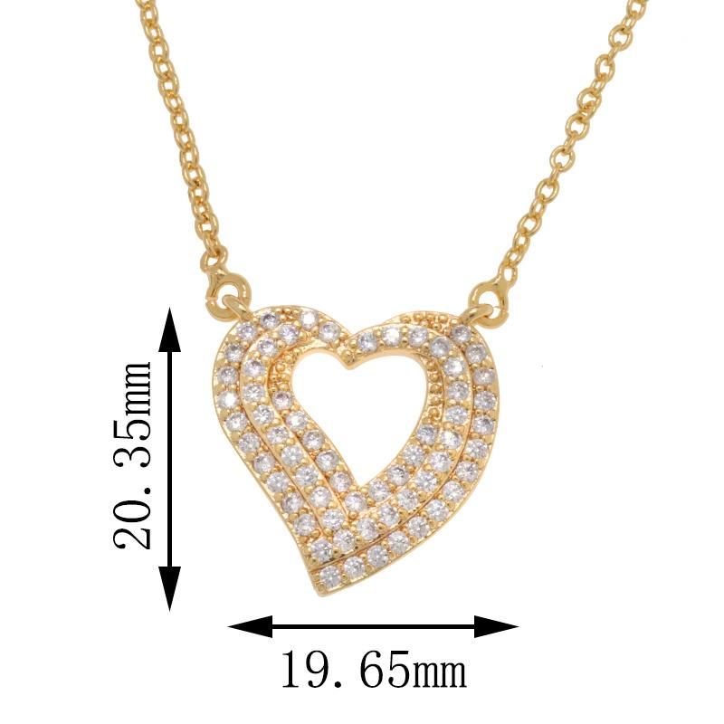 Wholesale Zircon Fashion Glamour Ladies Jewelry Necklace