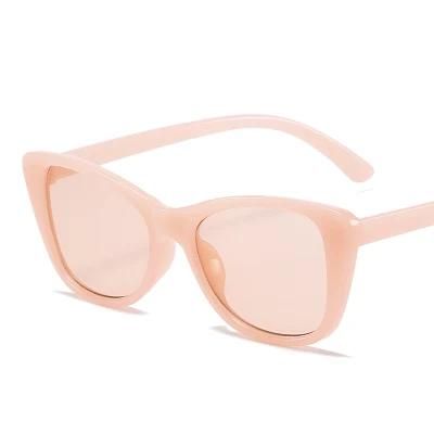 Sunglasses Retro Cat Eye PC Frame Sunglasses Jelly Color Trend Sunglasses Female Cross-Border Ins Net Red Glasses