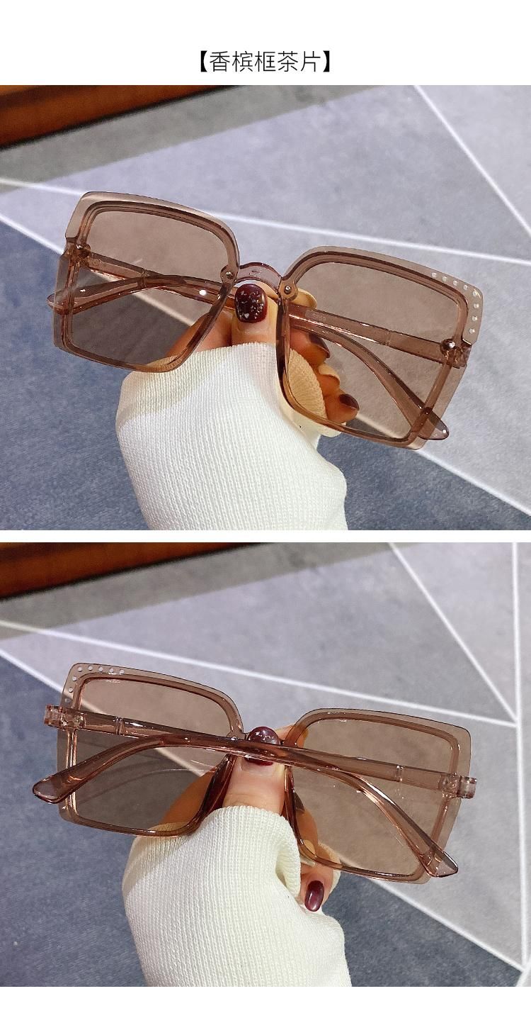 Glasses Personality Colorful Ocean Film Sunglasses Female Retro Rice Nails