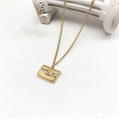 Manufacturer Custom Fashion jewellery High Quality Mother Jewelry Gold Necklace Clavicle Chain Stainless Steel Necklace for Women Custom