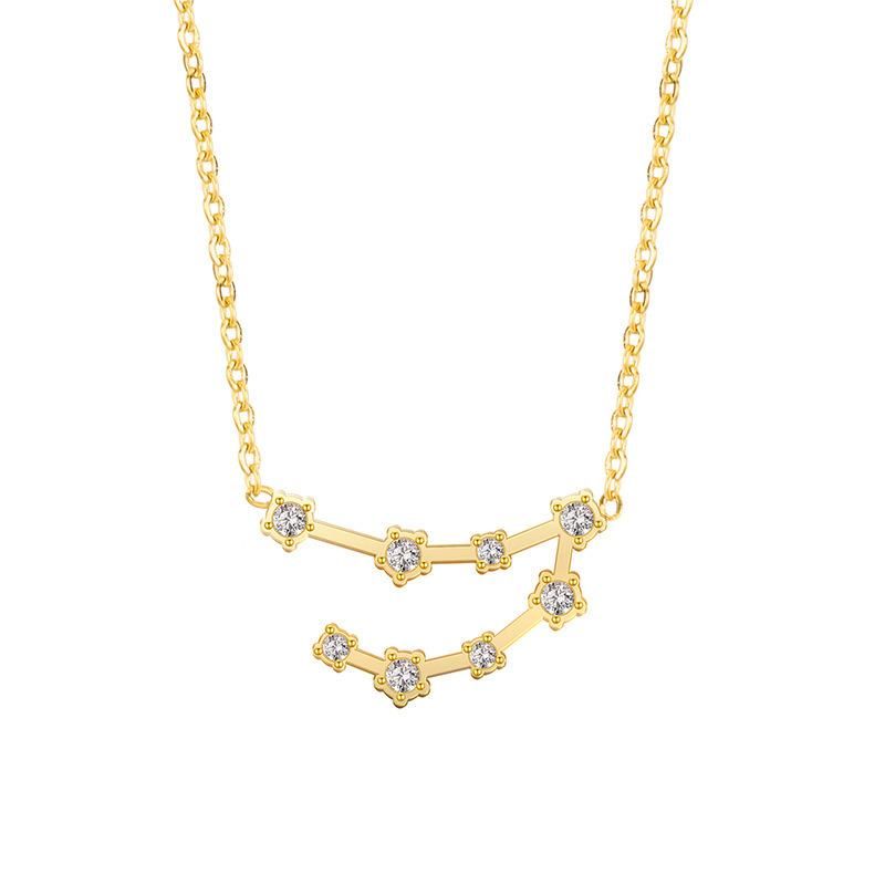 Manufacturer Custom Fashion Jewelry High Quality Non Fade 18K Gold Plated Celestial Necklace Jewelry Chain Jewellery with Diamond Zircon