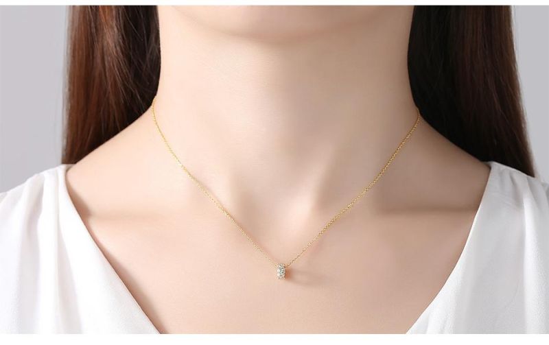 Hot Selling Hip Hop Jewelry Women Gold Plated Cubic Zircon Necklace