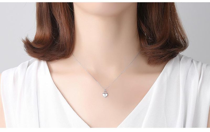 Jewelry Fashion Custom Heart Lock Pendant Chain Necklace