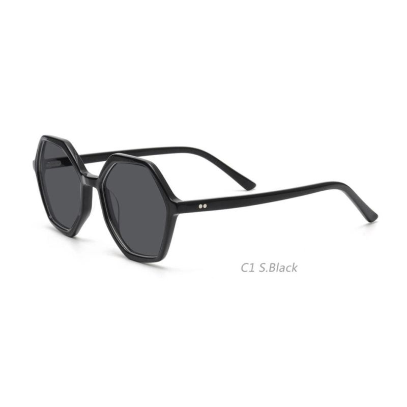 Manufacturer Handmade High Quality Round Vintage Acetate Sunglasses