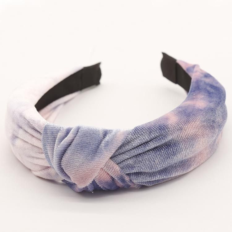 13 Color Velvet Hairband with Tie-Dye Effects M20703