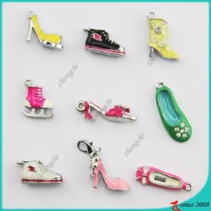 Mixed Styles Metal Enamel 3D Shoes Charm (SPE)