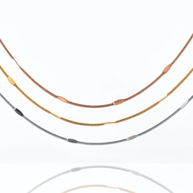 Fashion Accessories Pendant Round Snake Embossed Necklace Anklet Bracelet Lady Layering Necklaces Glasses Mask Chain Design