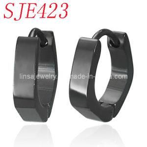 Fashion Men Accessories Cool Black Stainless Steel Earrings