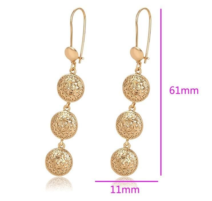 Wholesale New Design Unique Fashion 18K Gold Color Ball Shape Women′ S Eardrop Earrings