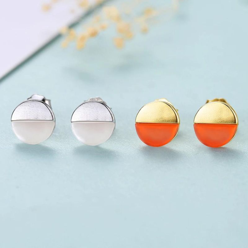 Fashion Jewelry 925 Sterling Wholesale Silver CZ Simple Earring