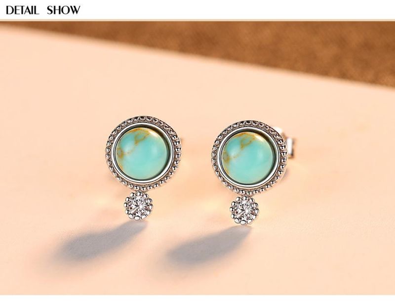 Minority Mori Green Sterling Silver 925 Earrings