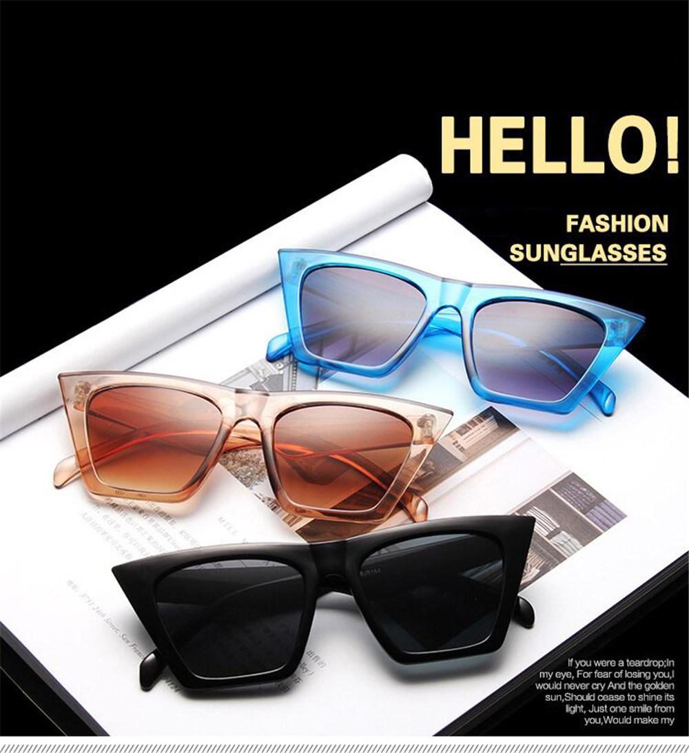 Fashion Square Sunglasses Women Designer Luxury Man Women Cat Eye Sun Glasses Classic Vintage UV400 Outdoor Oculos De Sol