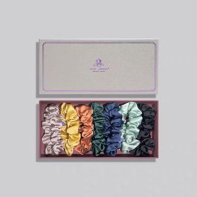 New Style Wholesale Custom Silk Elastic Hair Scrunchie High Quality Custom Scrunchies