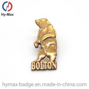 Wholesale Personalized Logo Custom Metal Badge Brooch Cute Animal Bear Custom Hard/Soft Enamel Lapel Pin