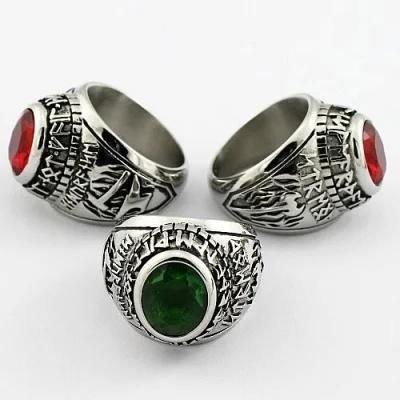 Wholesale 316L Stainless Steel Custom College Class Ring