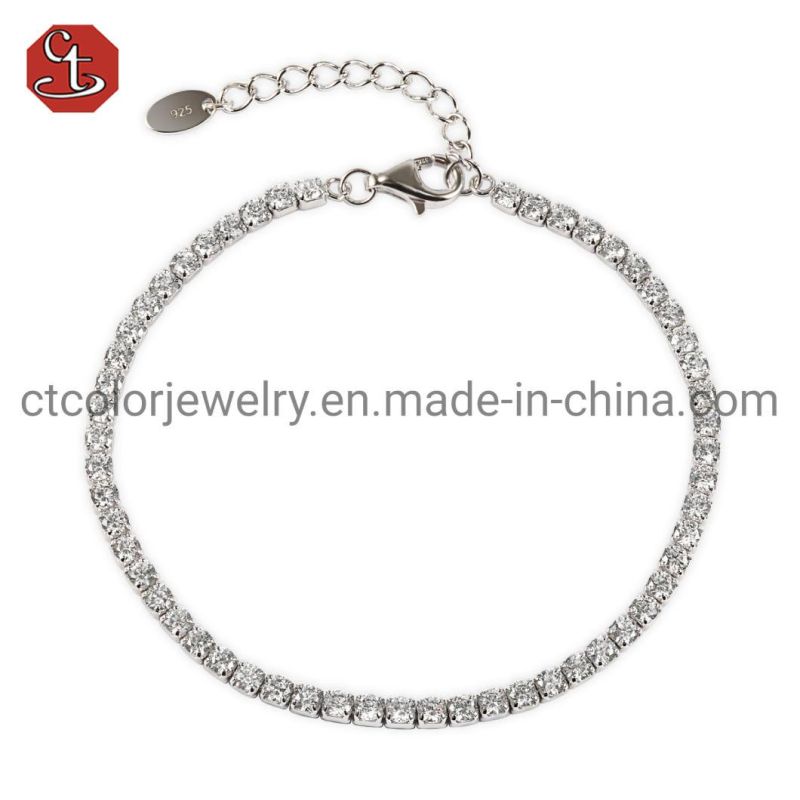 Fashion Jewelry Tidal Current hip hop Design 925 Silver Simple Bracelet and Bangle