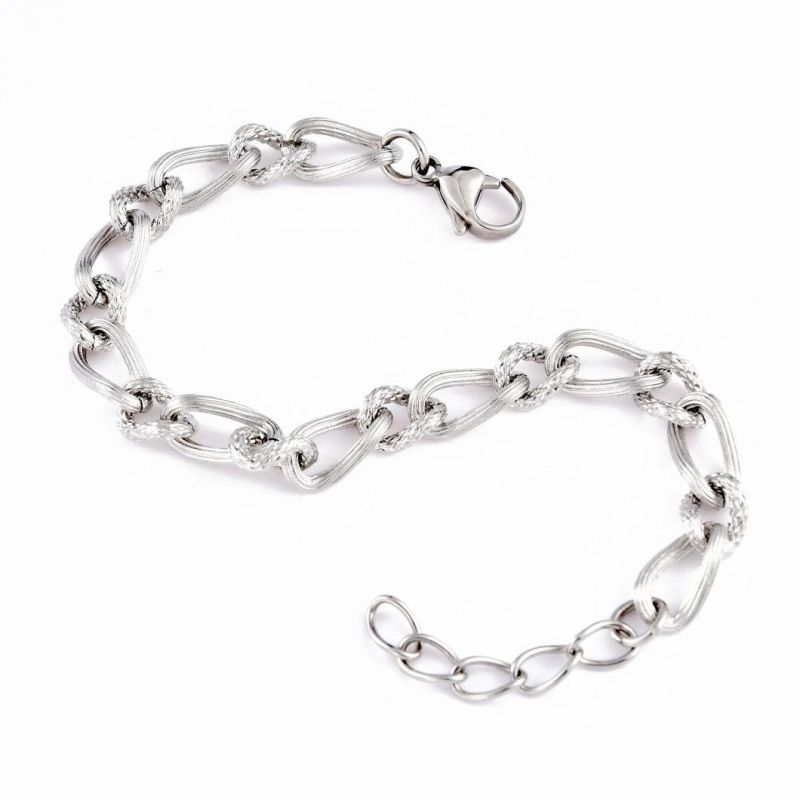 Fashion 316L Surgical Stainless Steel Thick Chain Bracelet for Ladies with ISO9001, RoHS, CE Certifications