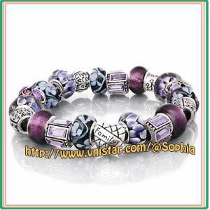 Fashion Purple Beads Bracelet (JB288)