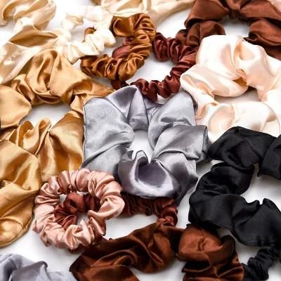 100% Mulberry Silk Hair Scrunchies Pack for Hair Care