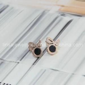 Stainless Steel Earrings with Bowknot (SE049)